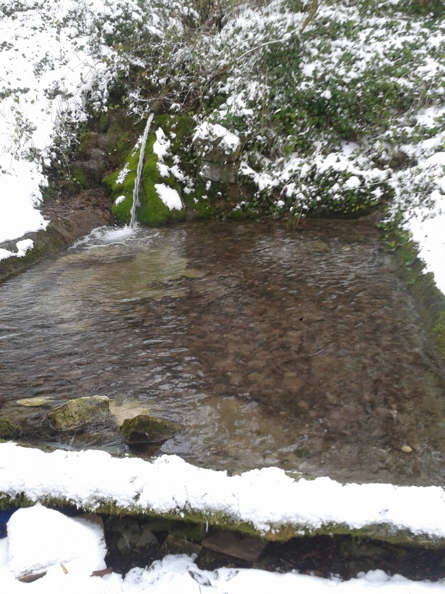 Petite cascade et son lavoir sous la neige 51